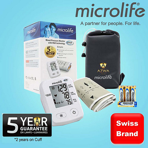 Microlife Digital Blood Pressure Monitor Set - Automatic Blood Pressure Machine