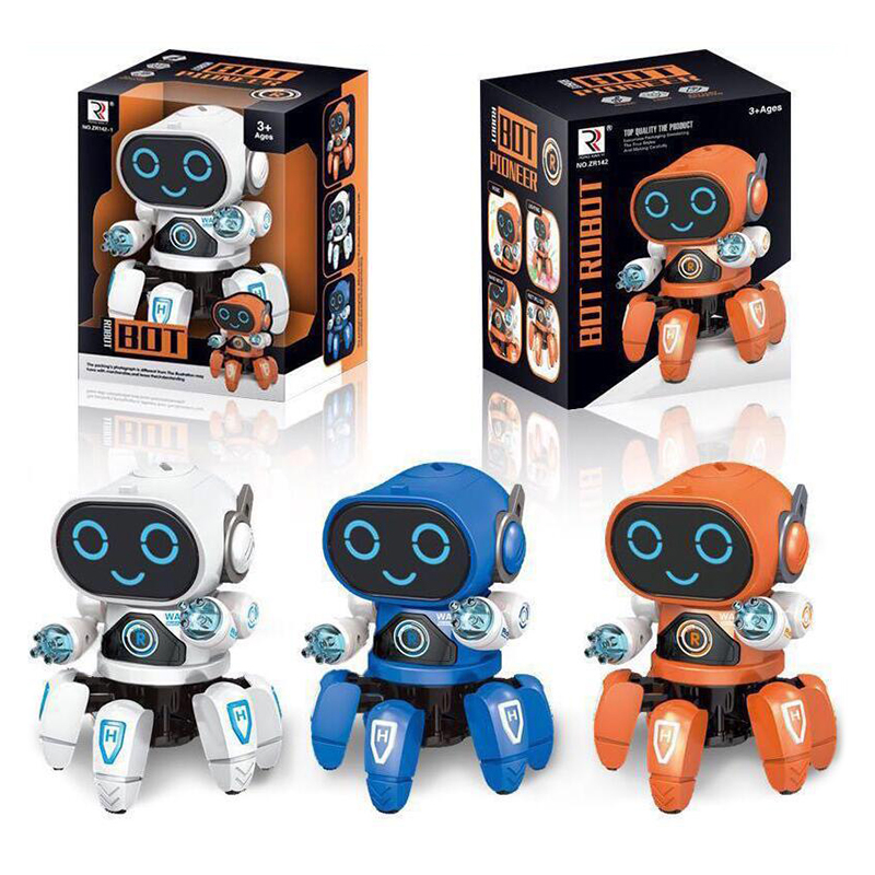 Music Smart Dancing Robot with Light Music Electronic Toys Children Gifts