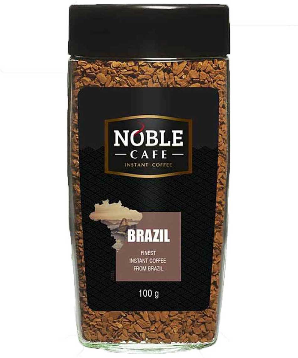 Noble Cafe Single Origin BRAZILIAN Instant Coffee 100 gm Jar
