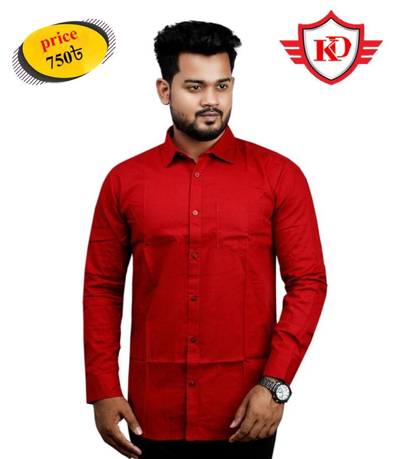 Premium_Solid Cyan Full Sleeves Casual cotton Shirt for Men