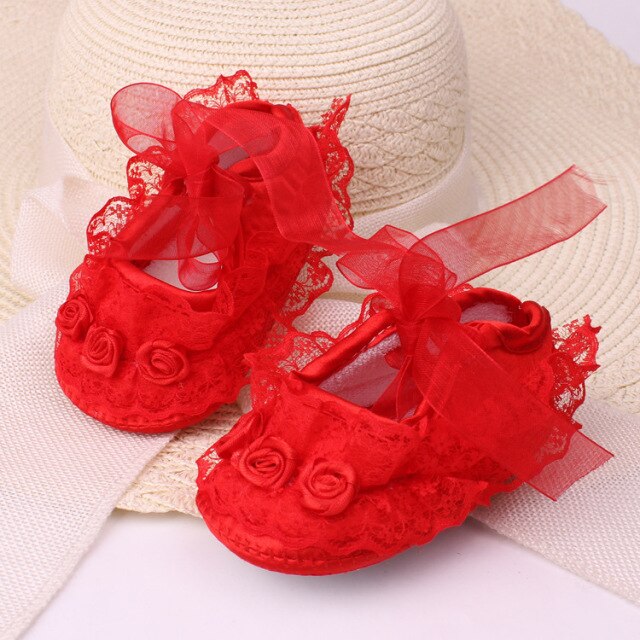 Princess Party Lace Floral Soft Sole Crib Shoes Newborn Baby Girl Shoes Anti-slip Sneaker Prewalker Toddler Kid 0-12MBaby Girls Sequins Princess Shoes Newborn Baby Girl Crib Shoes Soft Sole Pre walker Anti-slip Sneaker Baby First Walker