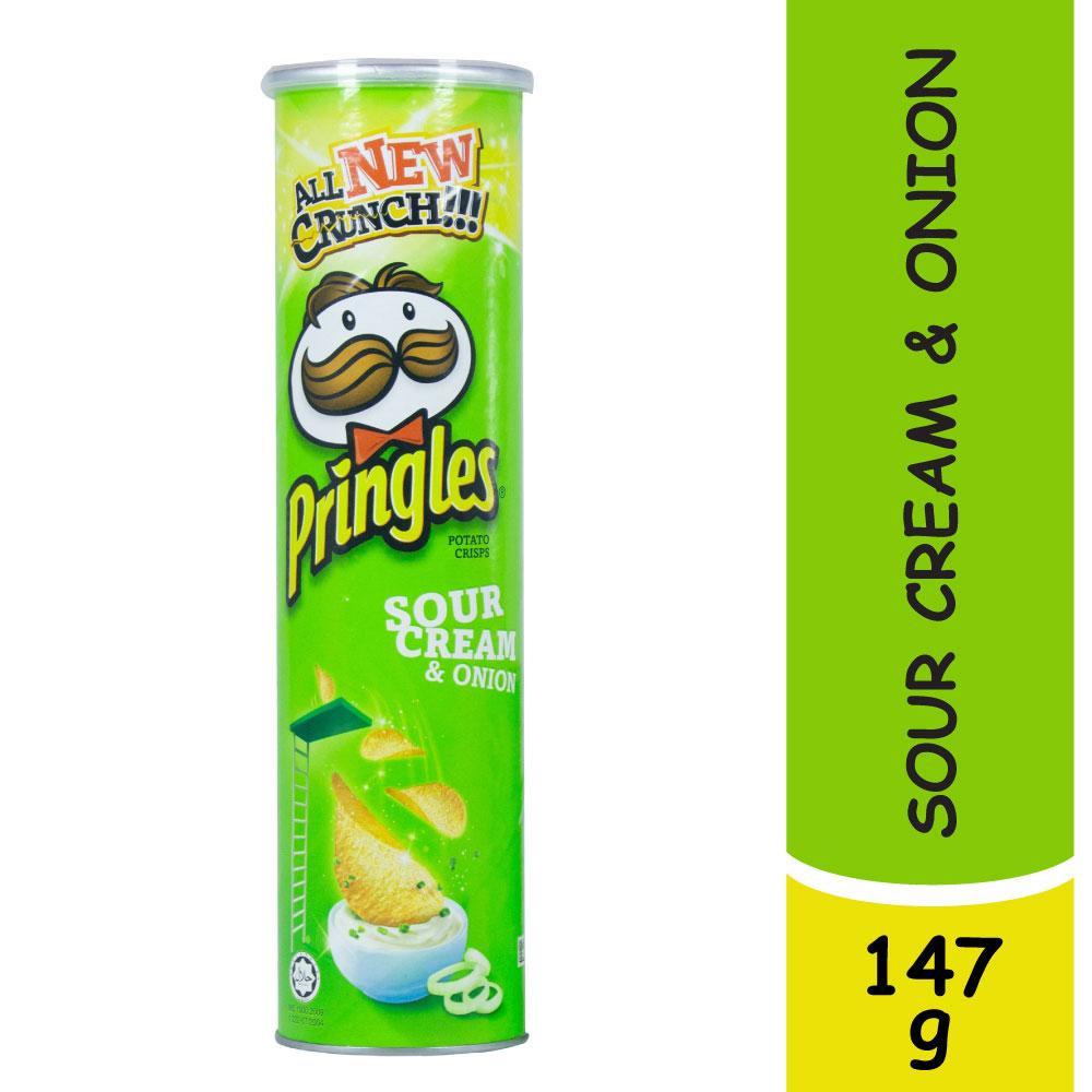 Pringles Sour Cream & Onion Potato Chips 147gm
