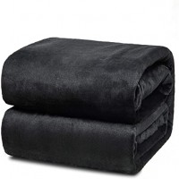 Winter Microfiber Bed Blanket - BLACK