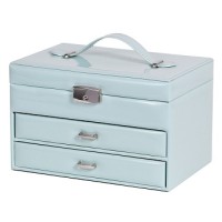 Exquisite Jewelry Box Women Leather Packaging Necklace Rings Earrings Bracelet Storage Organizer