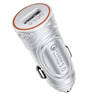 QC3.0 Single USB Car Chargers Compatible with Phones Computers Recorders and Other USB Digital Devices
