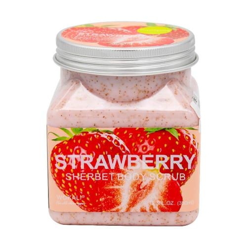 Wokali Strawberry Sherbet Body Scrub - 350 ML